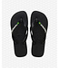 Havaianas Brasil Logo Black / Black