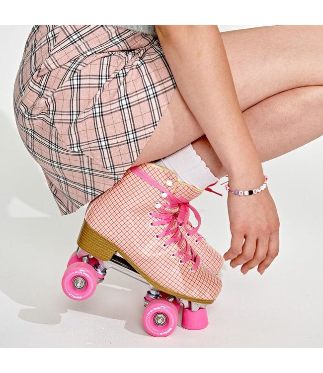Impala Rollerskates Quad Skate Pink Tartan SHAKA Kitesurfing SHAKA