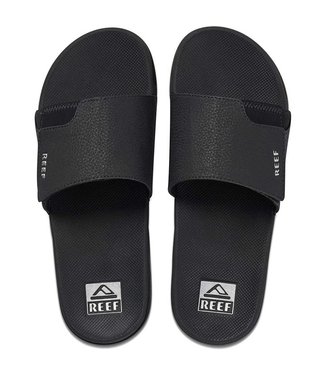 Reef Fanning Slide - Black / Silver Black