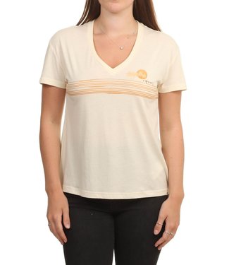 Rip Curl Sunset V-Neck Tee - Bone