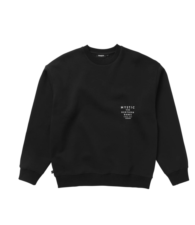 Mystic Northern Bank Crew Sweat - Black