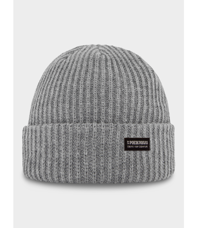 Poederbaas Royal Rib Beanie - Grey