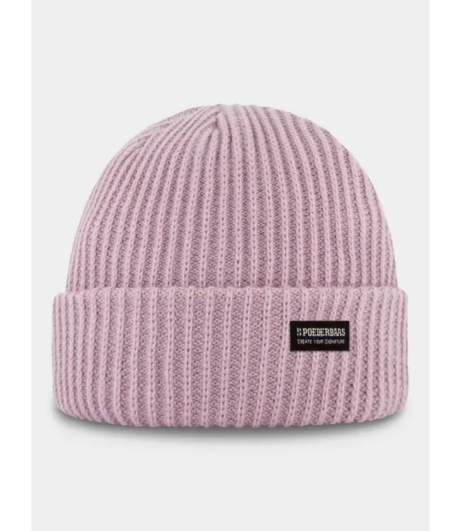 Poederbaas Royal Rib Beanie - Purple