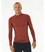 Rip Curl Dawn Patrol Upf Perf L/S - Red Marle