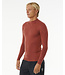 Rip Curl Dawn Patrol Upf Perf L/S - Red Marle