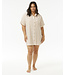 Rip Curl Follow The Sun Shirt Dress - Light Brown