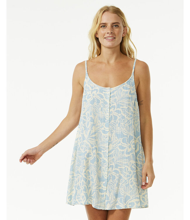 Rip Curl Sun Chaser Cover Up Dress - Blue/White