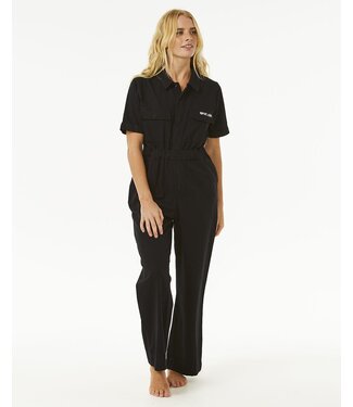 Rip Curl Holiday Boilersuit Coveralls - Washed Black