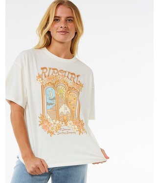 Rip Curl Tropical Tour Hertiage Tee - Bone