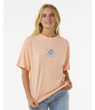 Rip Curl Island Heritage Tee - Bright Peach