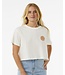 Rip Curl Wettie Icon Crop Tee - Bone