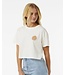 Rip Curl Wettie Icon Crop Tee - Bone