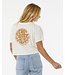 Rip Curl Wettie Icon Crop Tee - Bone