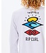 Rip Curl Search Icon L/S Tee - White