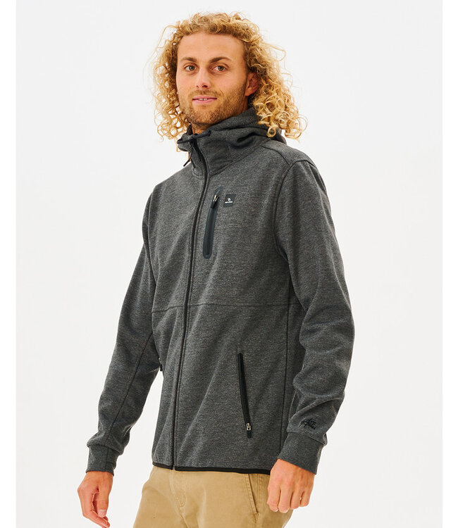 Rip Curl Anti Series Departed Zip Thr - Charcoal Marle