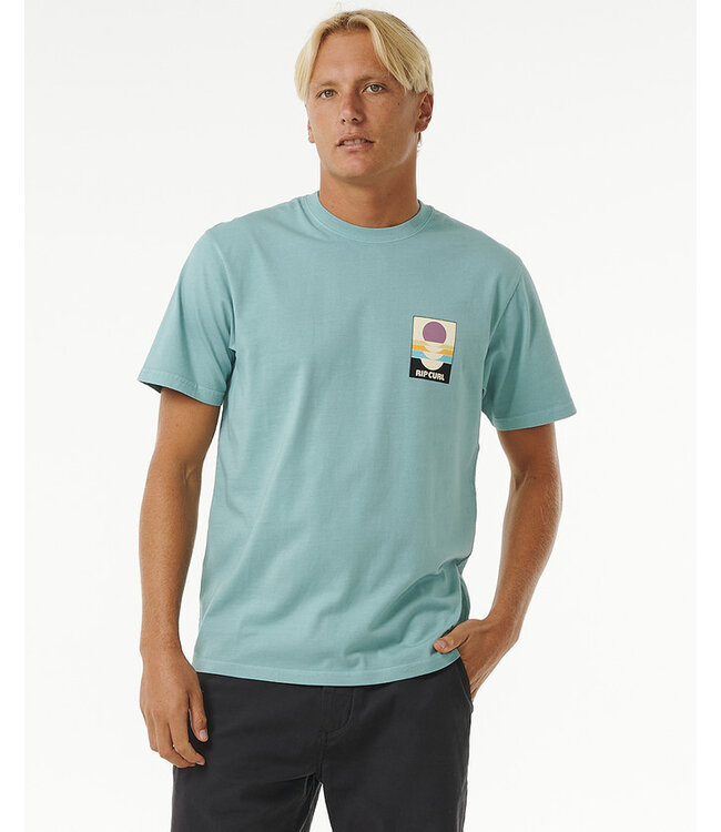 Rip Curl Surf Revivial Peaking Tee - Dusty Blue