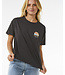 Rip Curl Line Up Relaxed Tee - Washed Black