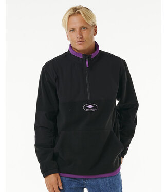 Rip Curl Anti Series Qsp 1/4 Zip Crew - Black