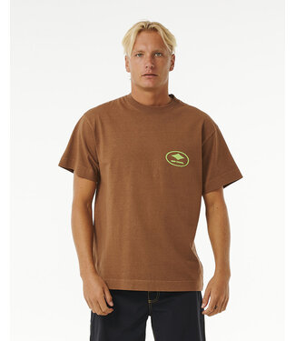 Rip Curl Quality Surf Products Oval Tee - Mocha