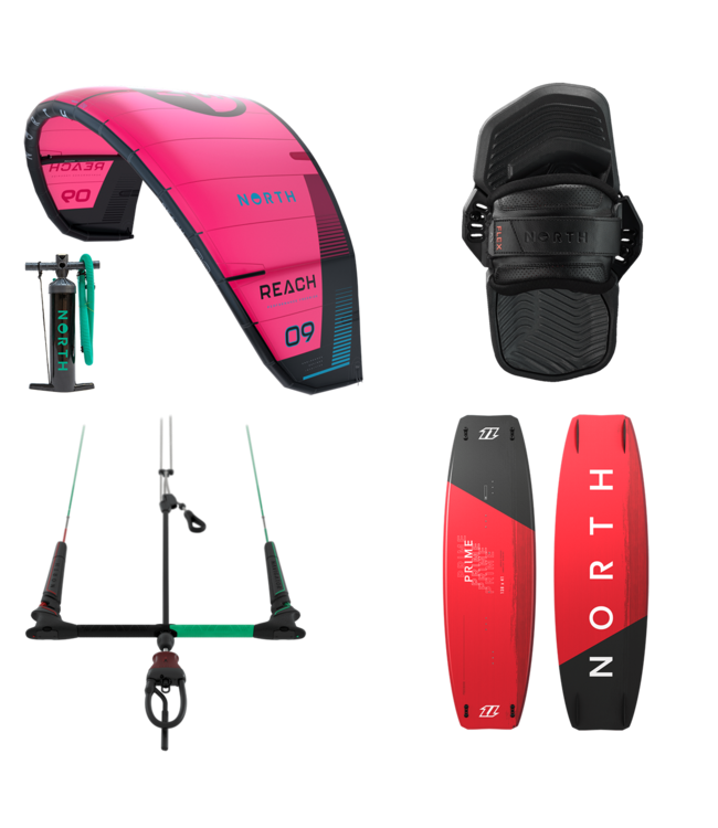 North  Reach 2024 Kiteset RUBINE RED