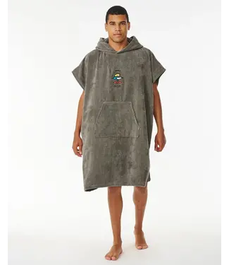 Rip Curl Logo Hooded Towel - Grey