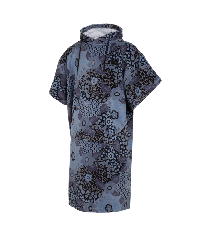 Mystic Poncho Velours AOP - Blue