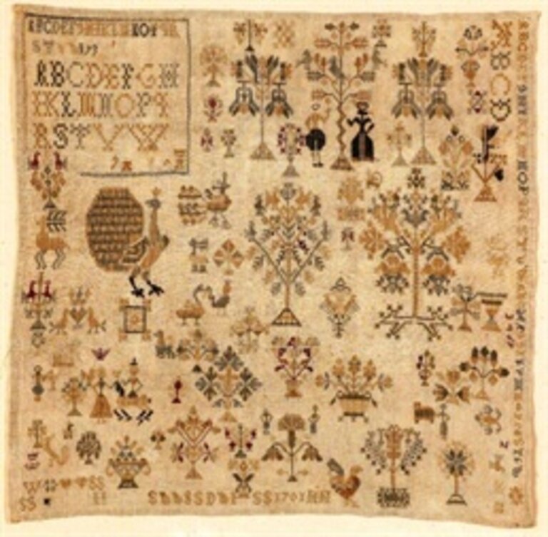 Letter sampler 1701 pattern
