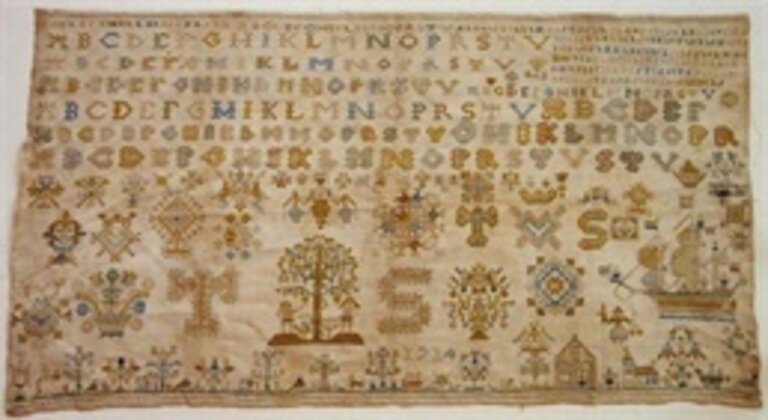 Patroon merklap 1712-1714 Tiertie Simmens