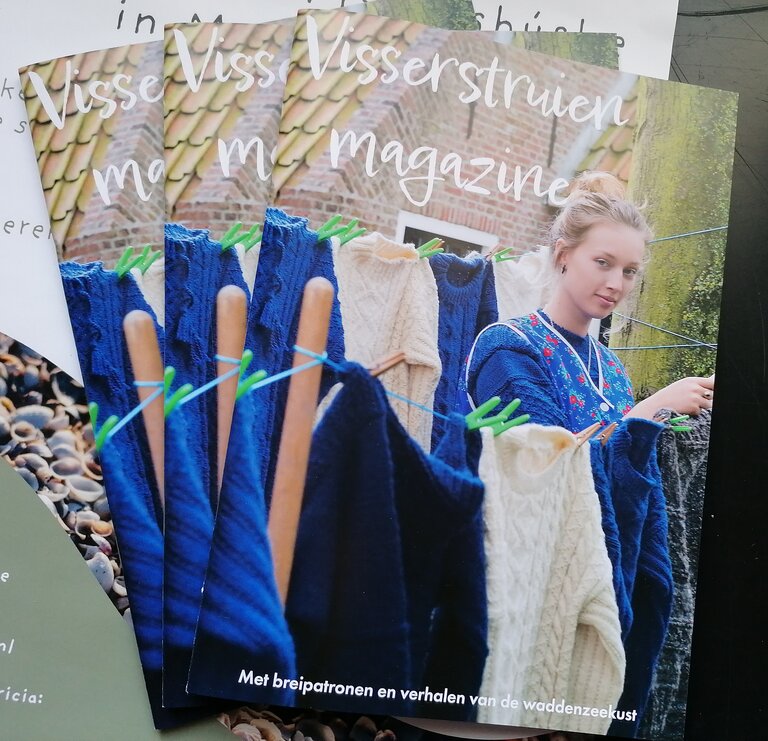 Visserstruien magazine, met breipatronen en verhalen van de Waddenzeekust