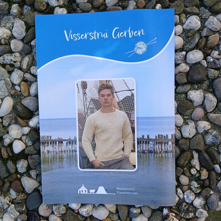 Knitting patern fisherman’s jumper Gerben from Moddergat