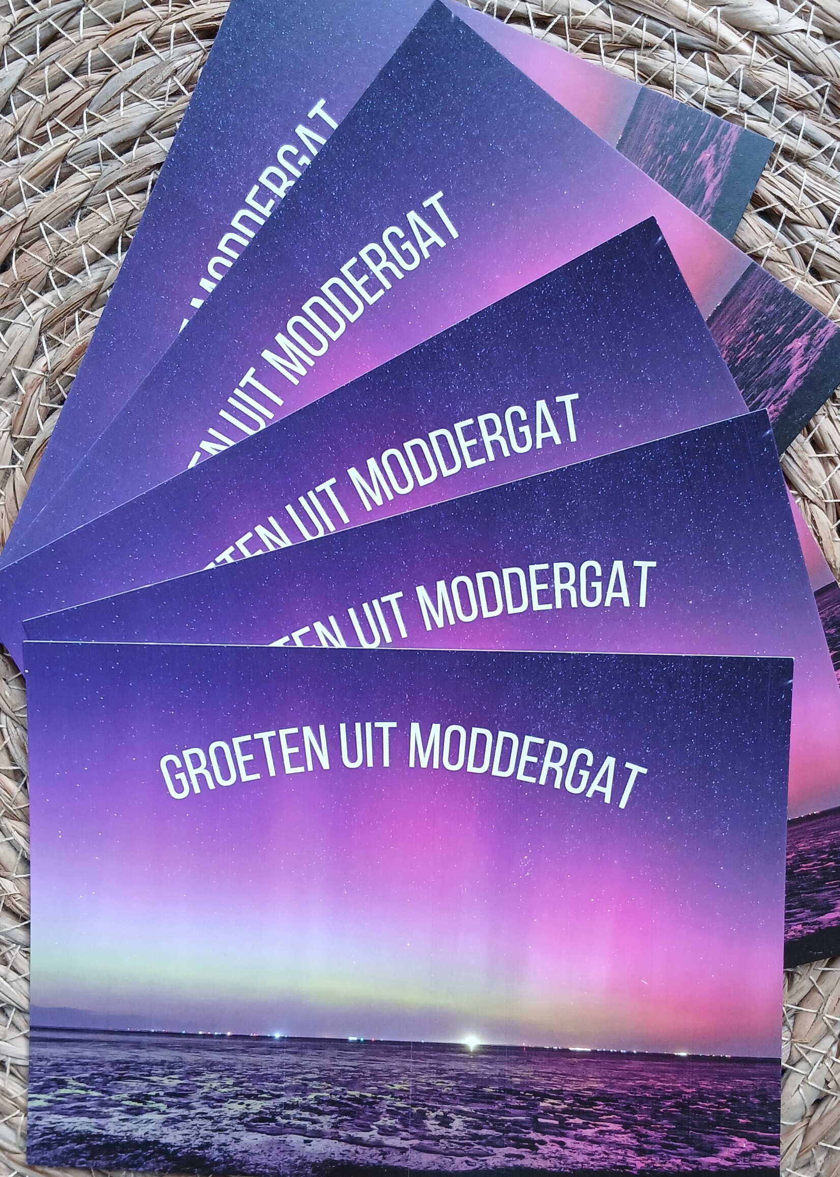 2 Kaarten Moddergat met Nederlandse tekst