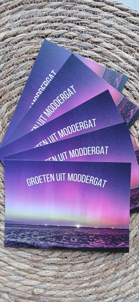 2 Kaarten Moddergat met Nederlandse tekst