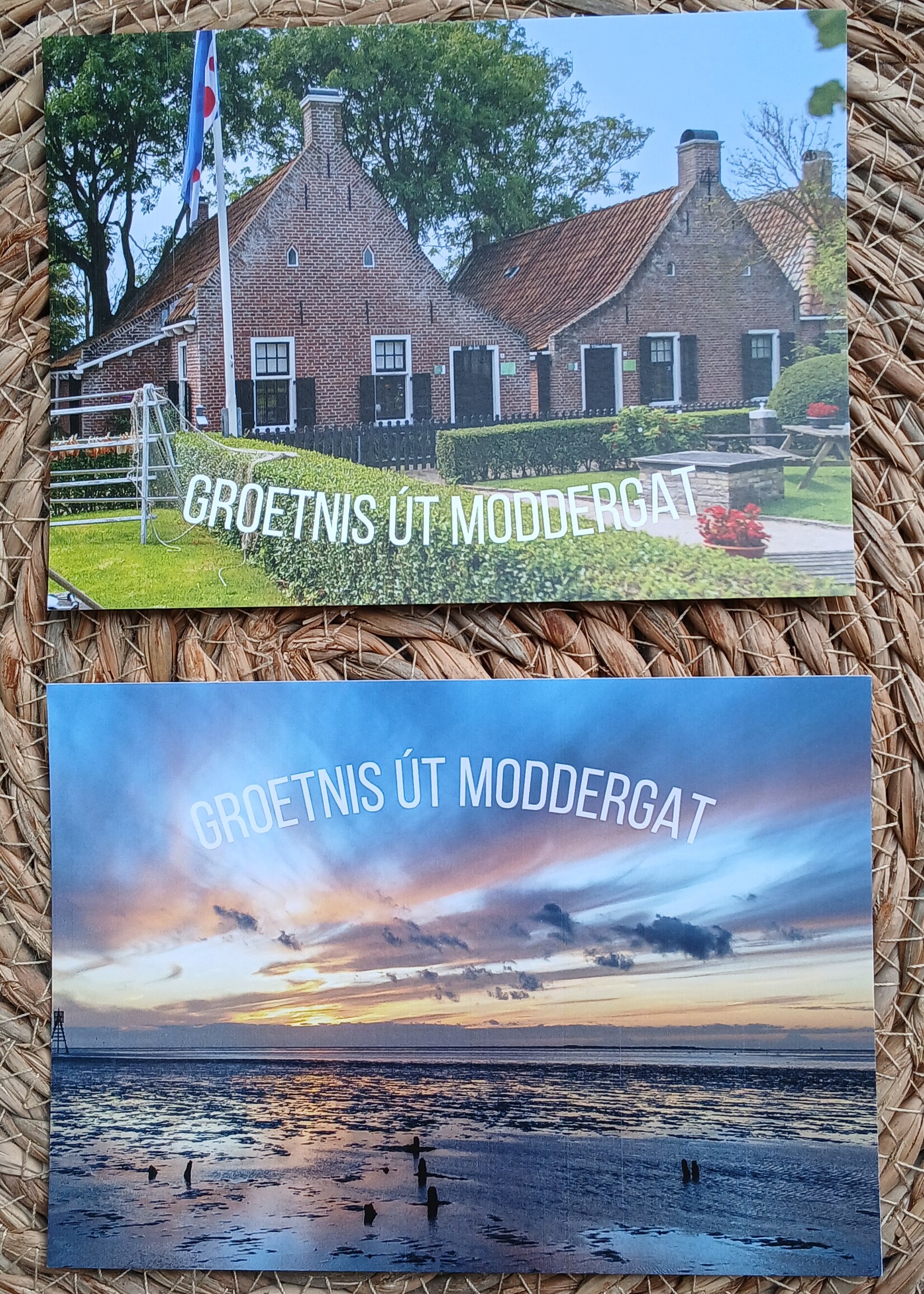 2 Kaarten Moddergat Friese tekst