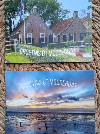 2 Kaarten Moddergat Friese tekst