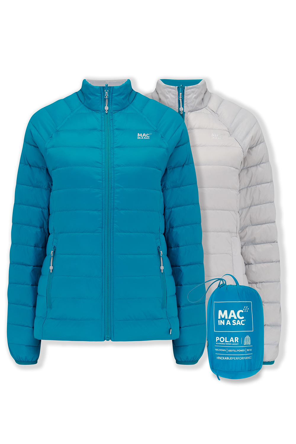 Mac in a Sac POLAR Donsjas Petrol / Grey - Woman