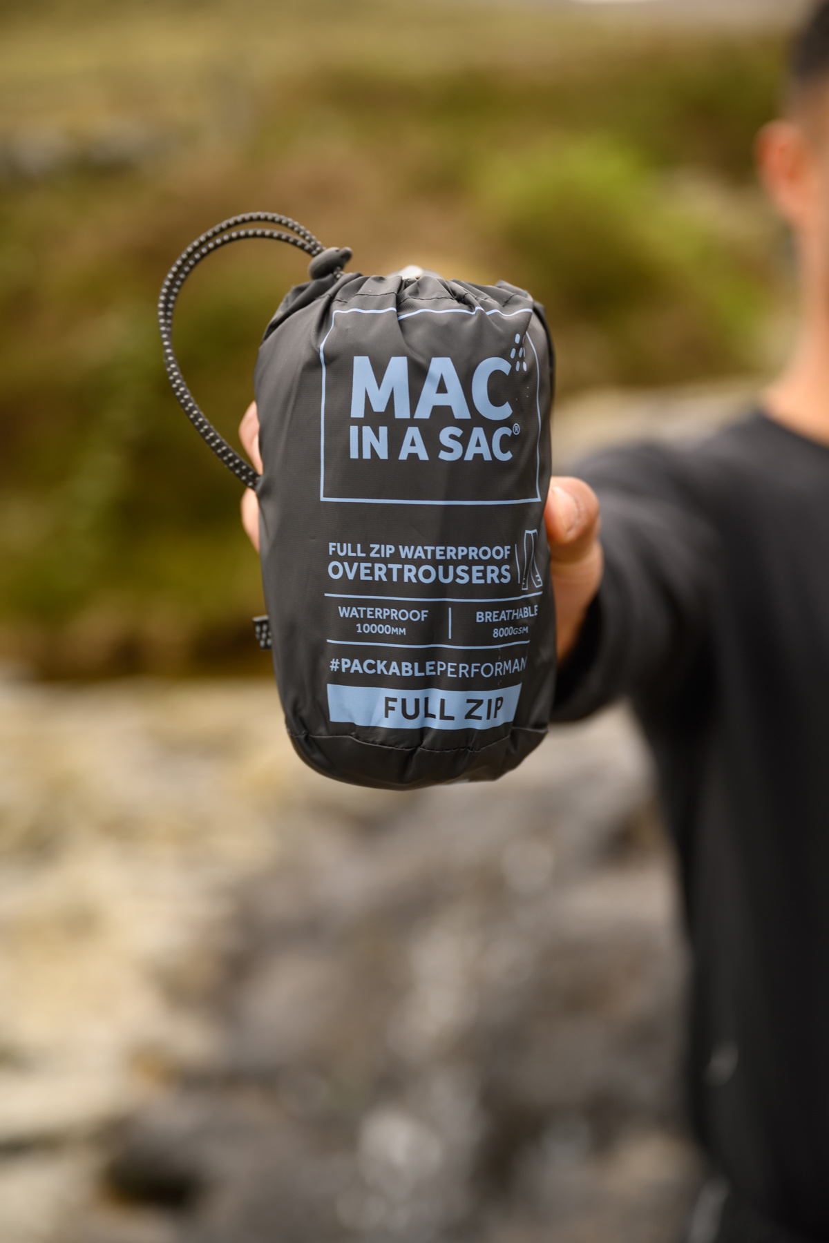 Mac in a Sac Regenbroek - Full Zipper - 100% waterdicht (10.000mm) - Ademend (8.000G/M²) PFAS vrij!