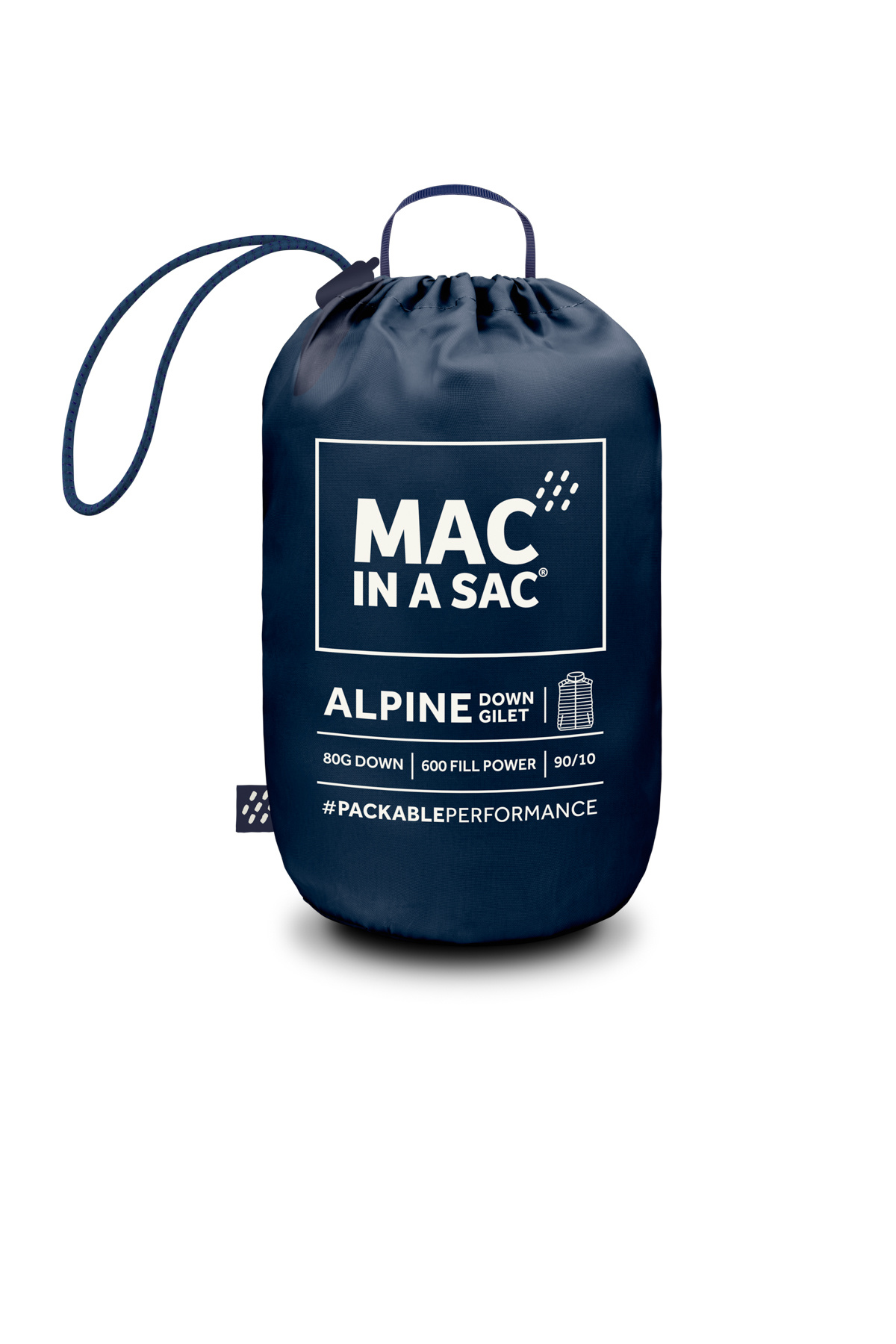 Mac in a Sac ALPINE Dons bodywarmer -Navy - Woman