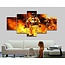 Canvas fireman 5-piece