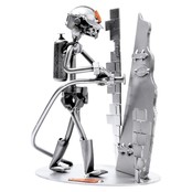 Fire brigade figurine forcing door