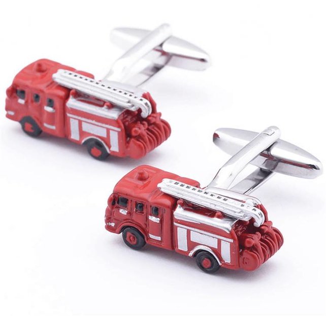 Fire truck cufflinks Fire truck cufflinks