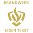 Logo + eigen tekst zelfklevend vinyl