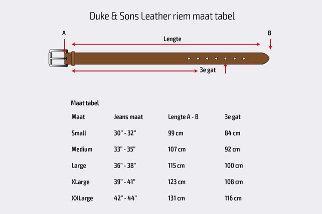 Brandweer riem leer Duke & Sons Brandweer riem leer Duke & Sons