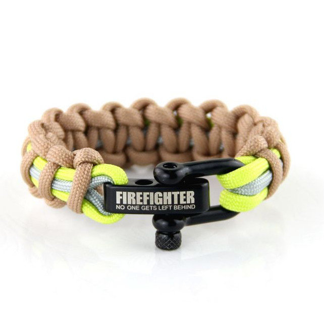 Firefighter bracelet brown/beige