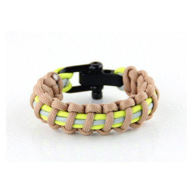 Brandweer armband bruin/beige Brandweer armband bruin/beige