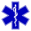 Star of life sticker zelfklevend vinyl