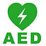 AED sticker zelfklevend vinyl