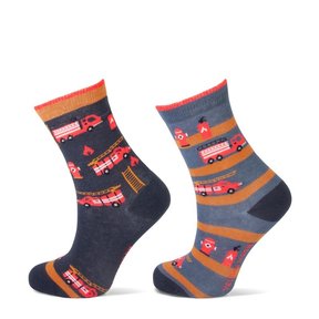 Children's sock fire truck