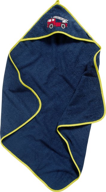 Terry Hooded Towel Fire Brigade - navy