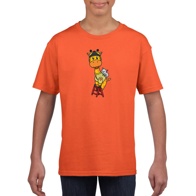 T-shirt child fire brigade giraffe