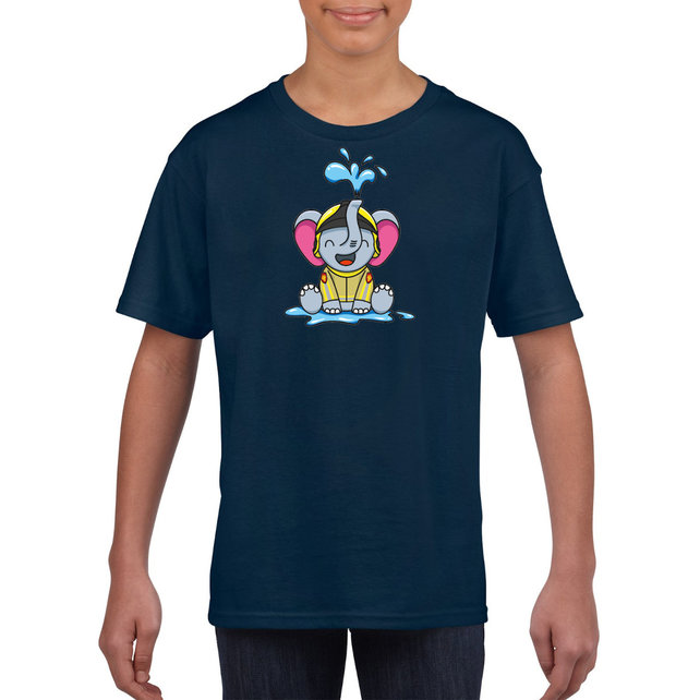 T-shirt child fire brigade elephant